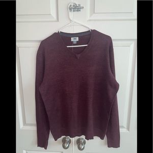 Merlot color V-Neck sweater